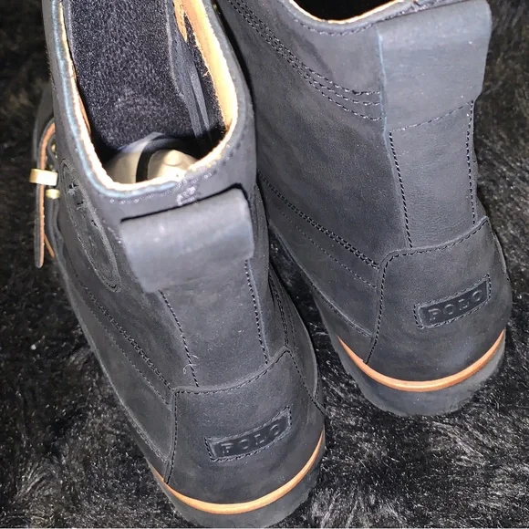 POLO RALPH LAUREN BLACK NUBUCK RANGER BOOTS